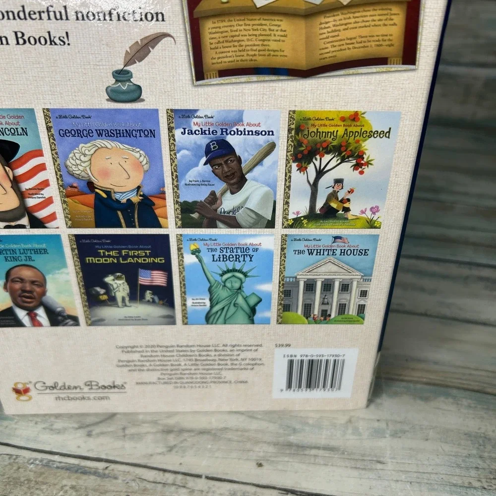 This Is America Box Set of 8 My Little Golden Books Homeschool Grade K-2 History